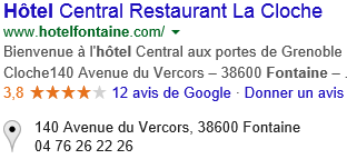 hotel central la cloche fontaine 